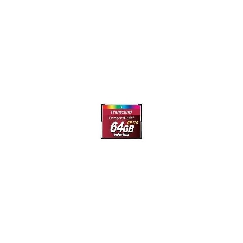 Transcend CF170 Industrial - Flash-Speicherkarte - 64GB - 170x - CompactFlash (TS64GCF170)