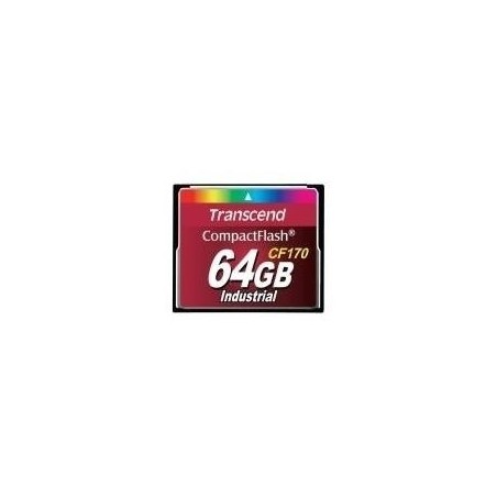 Transcend CF170 Industrial - Flash-Speicherkarte - 64GB - 170x - CompactFlash (TS64GCF170)