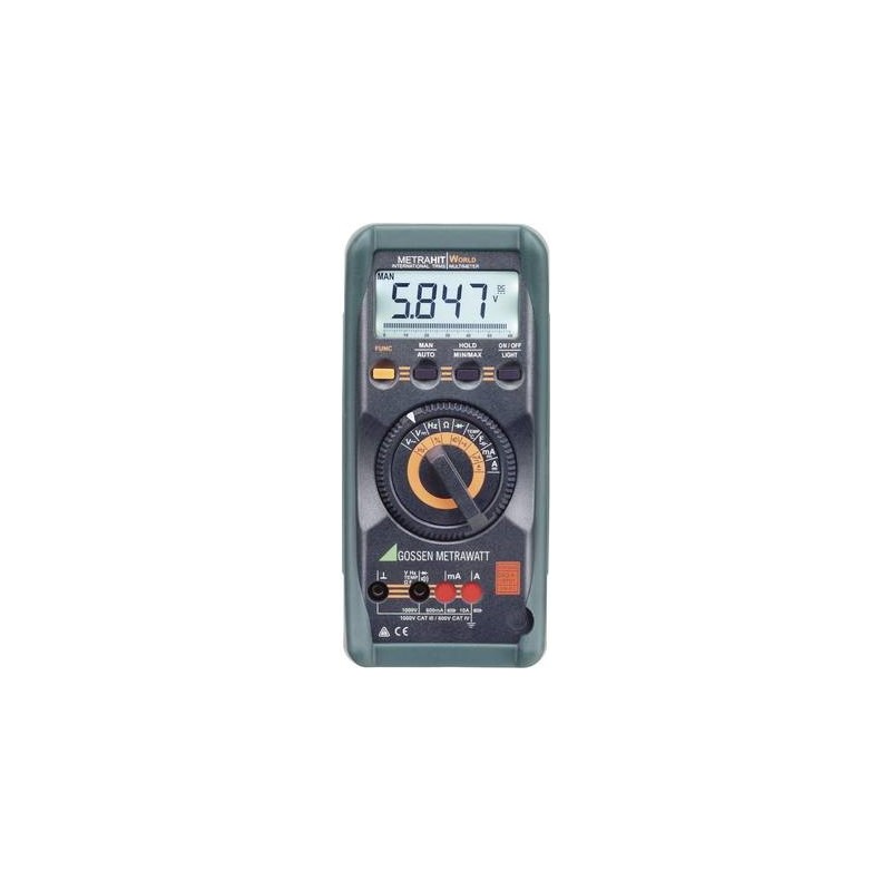 GOSSEN METRAWATT Hand-Multimeter digital METRAHIT World DAkkS kalibriert CAT III 1000 V, CAT IV 600 (M206A)