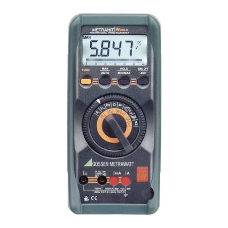 GOSSEN METRAWATT Hand-Multimeter digital METRAHIT World DAkkS kalibriert CAT III 1000 V, CAT IV 600 (M206A)