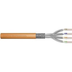 DIGITUS - Bulkkabel - 500,0m - SFTP, PiMF -Cat.7 Rohkabel - Solid, halogenfrei - orange, RAL 2000 (DK-1743-VH-5)