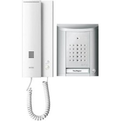 Ritto by Schneider Türsprechanlage Kabelgebunden Komplett-Set 1841120 1 Familienhaus Silber (1841120)