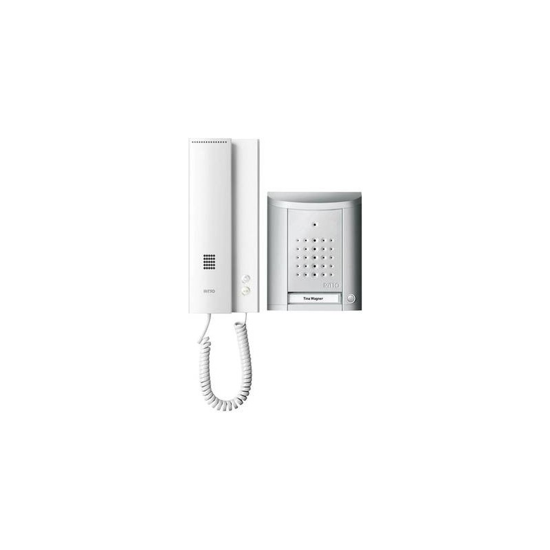 Ritto by Schneider Türsprechanlage Kabelgebunden Komplett-Set 1841120 1 Familienhaus Silber (1841120)