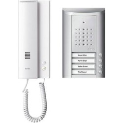Ritto by Schneider Türsprechanlage Kabelgebunden Komplett-Set 1841420 4 Familienhaus Silber (1841420)