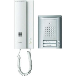Ritto by Schneider Türsprechanlage Kabelgebunden Komplett-Set 1841220 2 Familienhaus Silber (1841220)