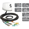 Delock Navilock NL-400 Multiband GNSS LTE-MIMO WLAN-MIMO IEEE 802.11 ac/a/h/b/g/n Antenne 5 x RP-SMA omnidirektional Dachmontag