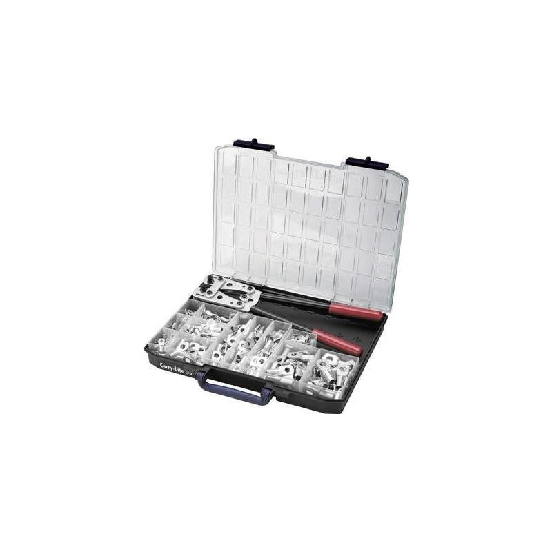 Cimco Crimpzangen-Set 255teilig Rohrkabelschuhe 6 bis 50 mm² 181545 (181545)