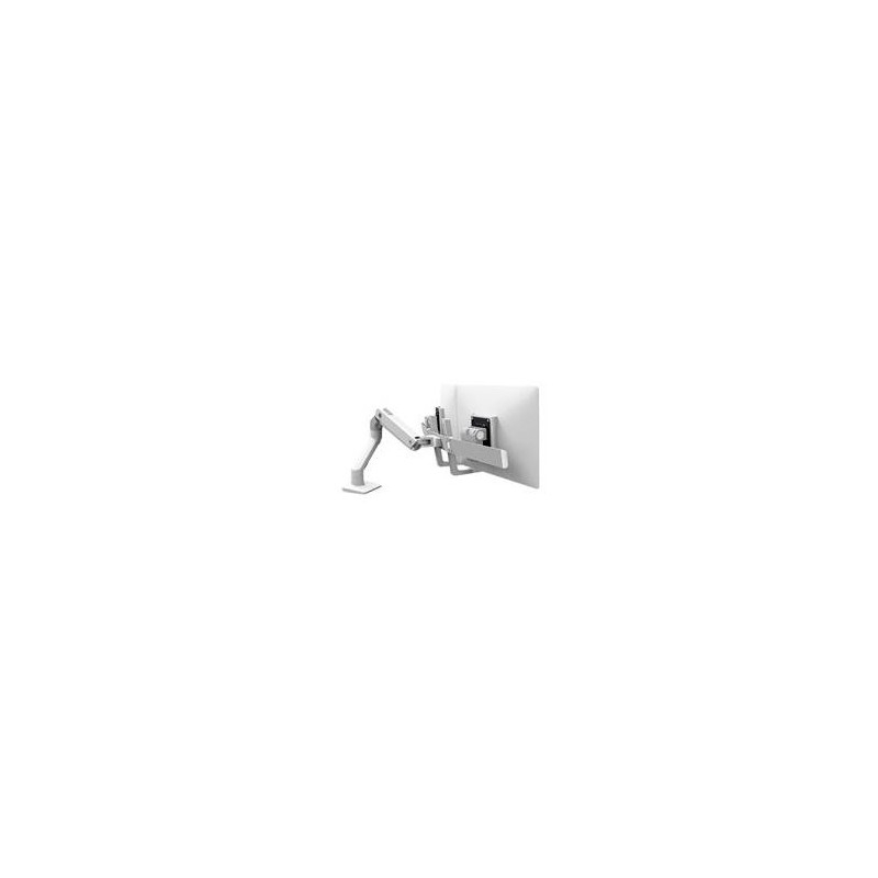 ERGOTRON HX Dual Monitor Arm in Weiß - Monitor Tischhalterung mit patentierter CF-Technologie für 2 Bildschirme bis 81,30cm (32