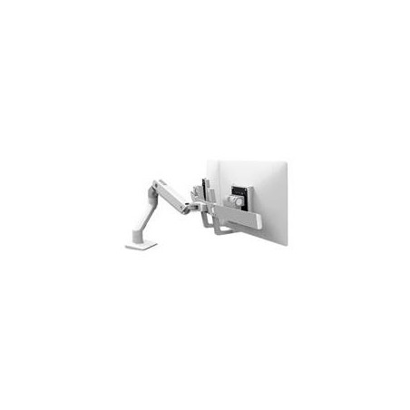 ERGOTRON HX Dual Monitor Arm in Weiß - Monitor Tischhalterung mit patentierter CF-Technologie für 2 Bildschirme bis 81,30cm (32