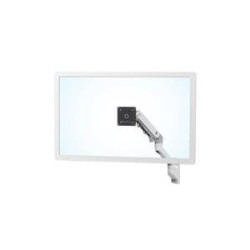 ERGOTRON HX Monitor Arm in Weiß - Monitor Wandhalterung mit patentierter CF-Technologie für ultrawide Monitore bis 124,50cm (49