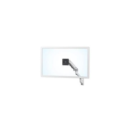 ERGOTRON HX Monitor Arm in Weiß - Monitor Wandhalterung mit patentierter CF-Technologie für ultrawide Monitore bis 124,50cm (49
