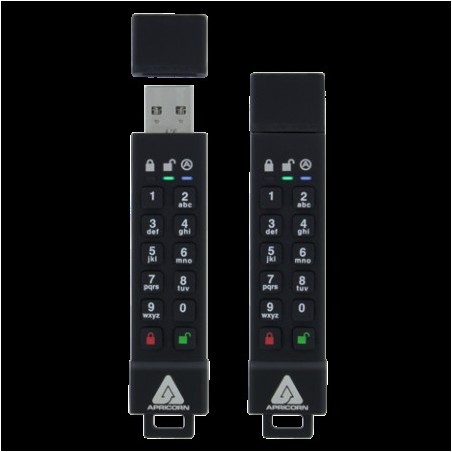 Apricorn Aegis Secure Key 3z - USB-Flash-Laufwerk - verschlüsselt - 64 GB - USB 3.0 - FIPS 140-2 Level 3