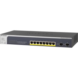 NETGEAR Smart GS510TPP - Switch - L3 Lite - Smart - 8 x 10/100/1000 (PoE+) + 2 x SFP - Desktop, an Rack montierbar - PoE+ (190