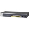 NETGEAR Smart GS510TPP - Switch - L3 Lite - Smart - 8 x 10/100/1000 (PoE+) + 2 x SFP - Desktop, an Rack montierbar - PoE+ (190