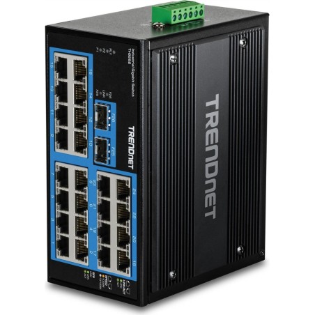 TRENDnet 26-PORT HARDENED INDUSTRIAL - GIGABIT DIN-RAIL SWITCH (TI-G262)