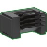 Lexmark 4-Bin Mailbox - Ausgabefach - 100 Blätter in 4 Schubladen (Trays) - für Lexmark B2865, MS725, MS821, MS822, MS823, MS82