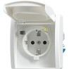 Busch-Jaeger 3120 EUGB-44. Buchsen-Typ: Typ F, Temperaturbereich in Betrieb: -25 - 40 C, Zertifizierung: CE. Produktfarbe: Wei