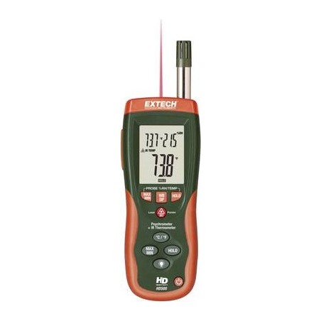 Extech HD-500 Luftfeuchtemessgerät (Hygrometer) 0 % rF 100 % rF Taupunkt-/Schimmelwarnanzeige (HD500)