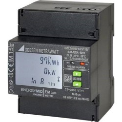 Gossen Metrawatt U2387-V022 Drehstromzähler mit Wandleranschluss digital MID-konform: Ja (U2387-V022)