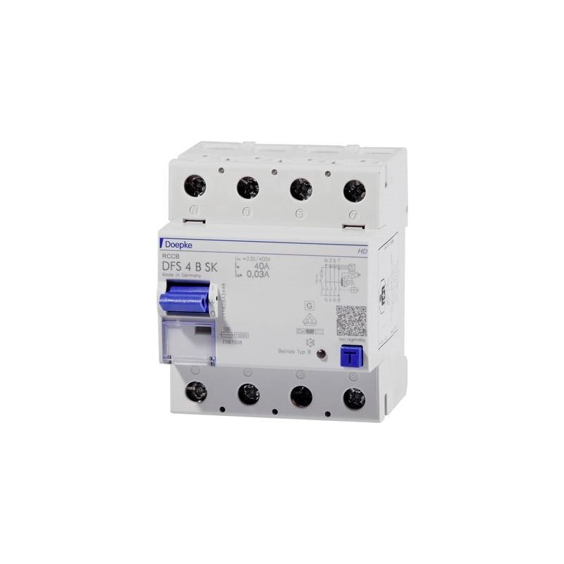 Doepke 09134998HD Fehlerstrom-Schutzschalter 4polig 80 A 0.5 A 400 V (09134998HD)