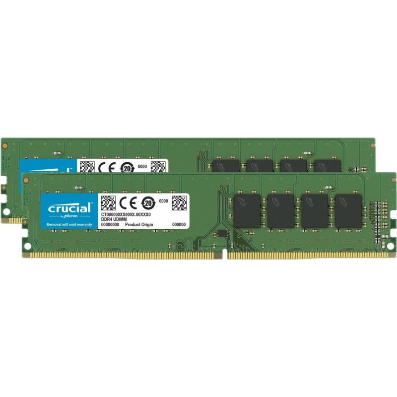 Crucial - DDR4 - 64 GB: 2 x 32 GB - DIMM 288-PIN - 3200 MHz / PC4-25600 - CL22 - 1.2 V - ungepuffert - non-ECC