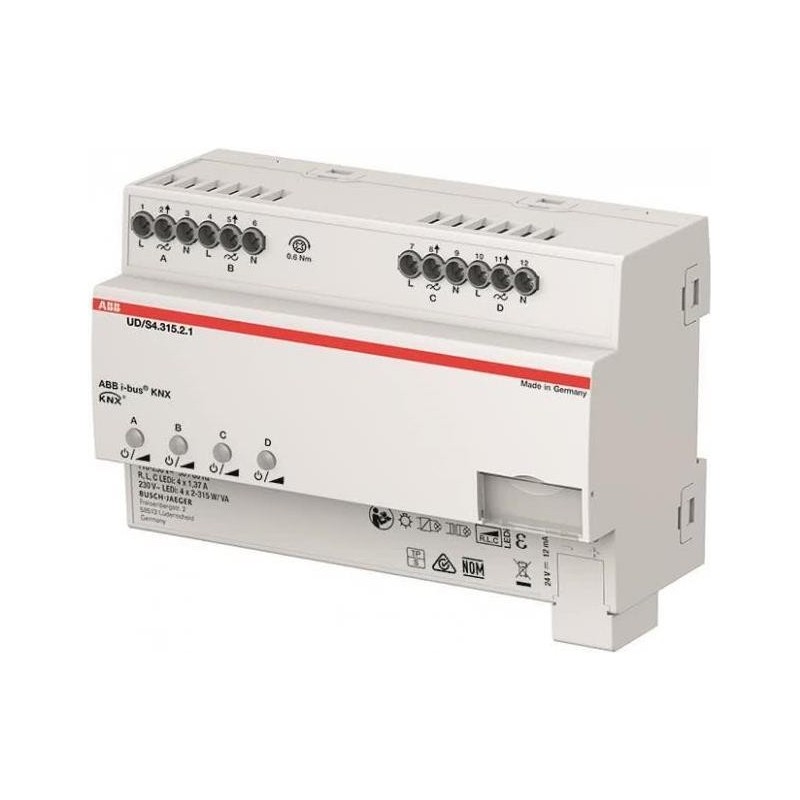 Busch-Jaeger LED-Dimmer 4 x 315 W/VA, B UD/S4.315.2.1 (2CKA006197A0057)