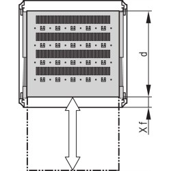 SCHROFF 19"SHELF TELESCOPIC 2U1000D RAL7021 - Rack-Zubehör (27230109)