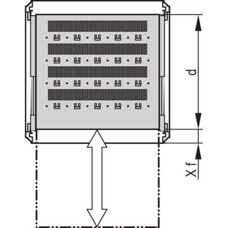 SCHROFF 19"SHELF TELESCOPIC 2U1000D RAL7021 - Rack-Zubehör (27230109)