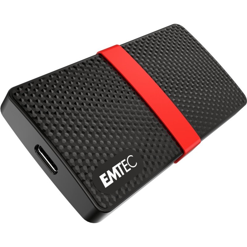 Emtec X200 - 2 TB - USB Typ-C - 3.2 Gen 1 (3.1 Gen 1) - 450 MB/s - 5 Gbit/s - Schwarz (ECSSD2TX200)