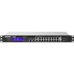 QNAP QGD-1602P - Switch - Smart - 4 x 100/1000/2.5G (PoE++) + 4 x 100/1000/2.5G (PoE+) + 8 x 10/100/1000 (PoE+) + 2 x 10 Gigabi