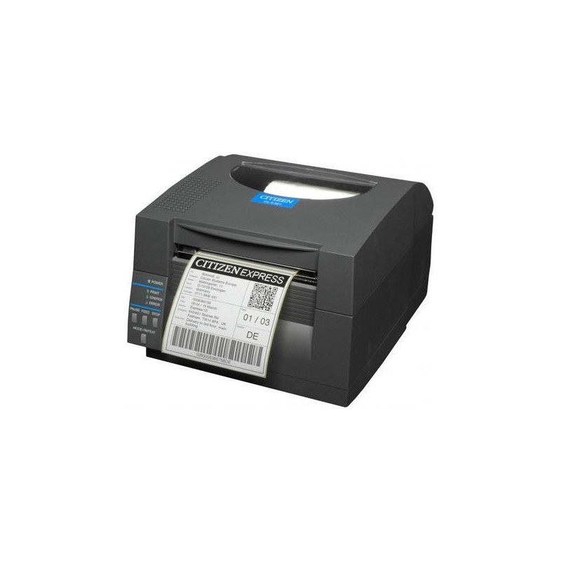 Citizen CL-S521II - Etikettendrucker - Thermodirekt - Rolle (11,8 cm) - 203 dpi - bis zu 150 mm/Sek. - USB, seriell - Schwarz