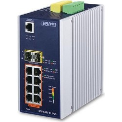 PLANET IGS-6325-8UP2S Netzwerk-Switch Managed Gigabit Ethernet (10/100/1000) Power over Ethernet (PoE) Schwarz - Edelstahl (IGS