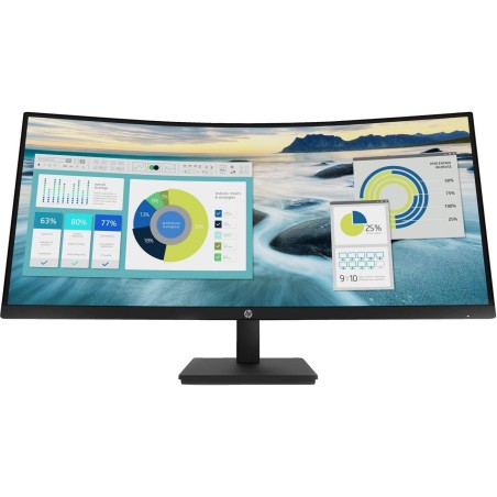 HP P34hc G4 - P-Series - LED-Monitor - gebogen - 86.36 cm (34") - 3440 x 1440 WQHD @ 60 Hz - VA - 250 cd/m² - 3500:1 - 5 ms - H