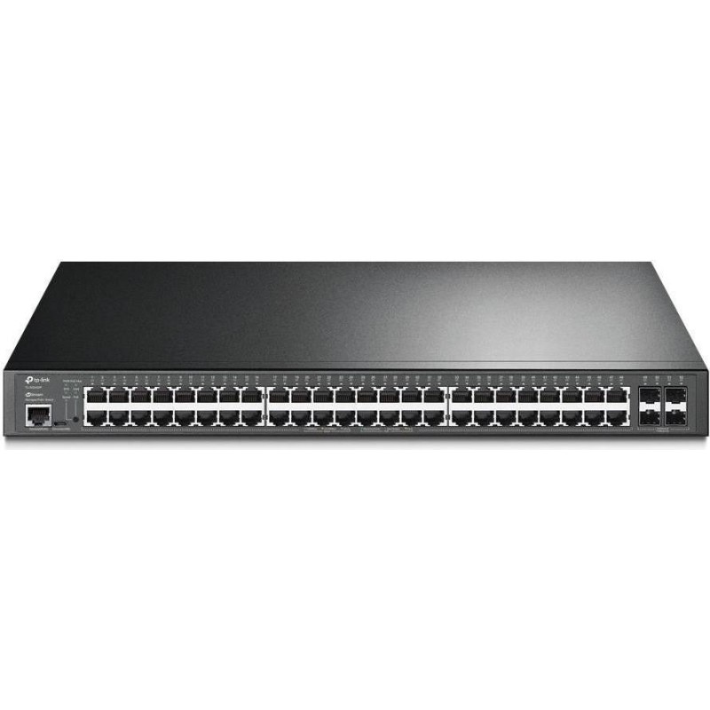 TP-Link JetStream SG3452P - Switch - managed - 48 x 10/100/1000 (PoE+) + 4 x Gigabit SFP - an Rack montierbar - PoE+ (384 W)