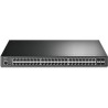 TP-Link JetStream SG3452P - Switch - managed - 48 x 10/100/1000 (PoE+) + 4 x Gigabit SFP - an Rack montierbar - PoE+ (384 W)