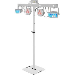 EUROLITE Set LED KLS Laser Bar FX-Lichtset weiß + BPS-2 Boxenhochständer weiß (20000920)