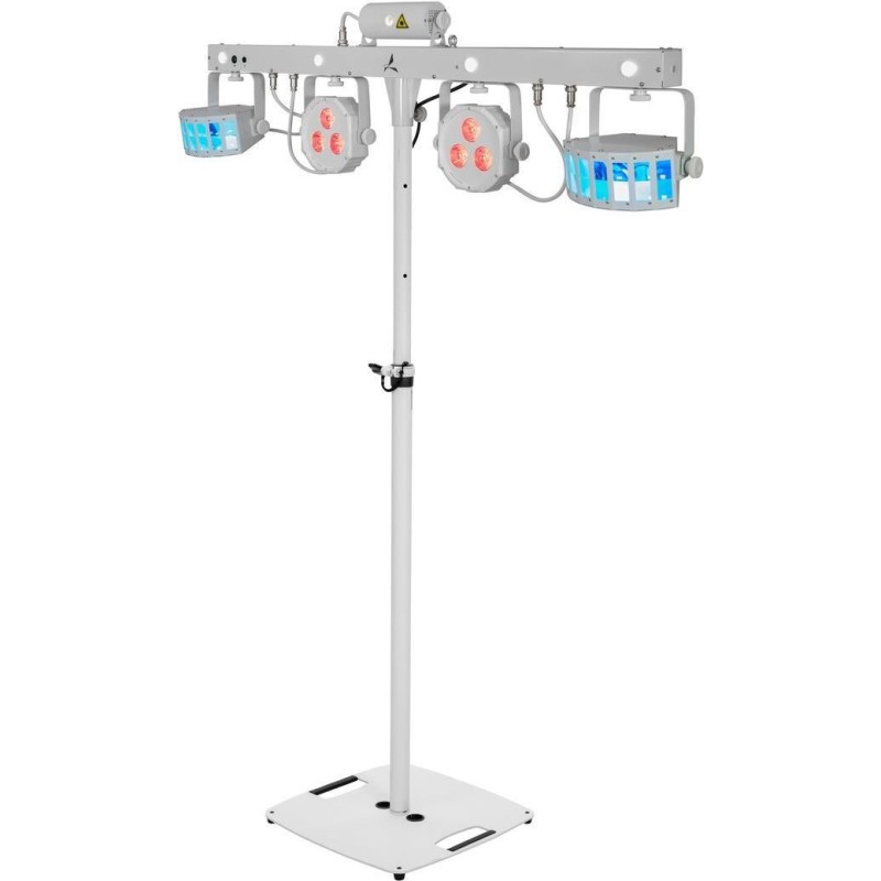 EUROLITE Set LED KLS Laser Bar FX-Lichtset weiß + BPS-2 Boxenhochständer weiß (20000920)