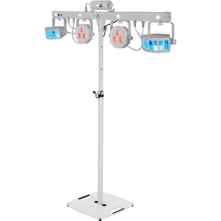 EUROLITE Set LED KLS Laser Bar FX-Lichtset weiß + BPS-2 Boxenhochständer weiß (20000920)