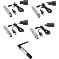 EUROLITE Set QuickDMX 1x Sender + 4x AKKU Empfänger (20000901)