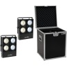 EUROLITE Set 2x Audience Blinder 4x100W LED COB CW/WW + Case (20000904)