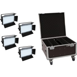 EUROLITE Set 4x LED PLL-480 CW/WW Panel + Case (20000898)