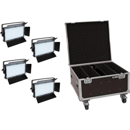 EUROLITE Set 4x LED PLL-480 CW/WW Panel + Case (20000898)
