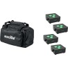 EUROLITE Set 4x AKKU IP Flat Light 3 sw + Soft-Bag (20000861)