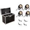 EUROLITE Set 4x LED 7C-7 Silent Slim Spot + USB QuickDMX + Case (20000857)