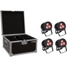 EUROLITE Set 4x LED IP PAR 3x9W SCL Spot + Case (20000845)