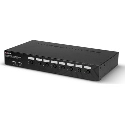Lindy - KVM-/Audio-Switch - 8 x DisplayPort / Audio / USB - 1 lokaler Benutzer - an Rack montierbar