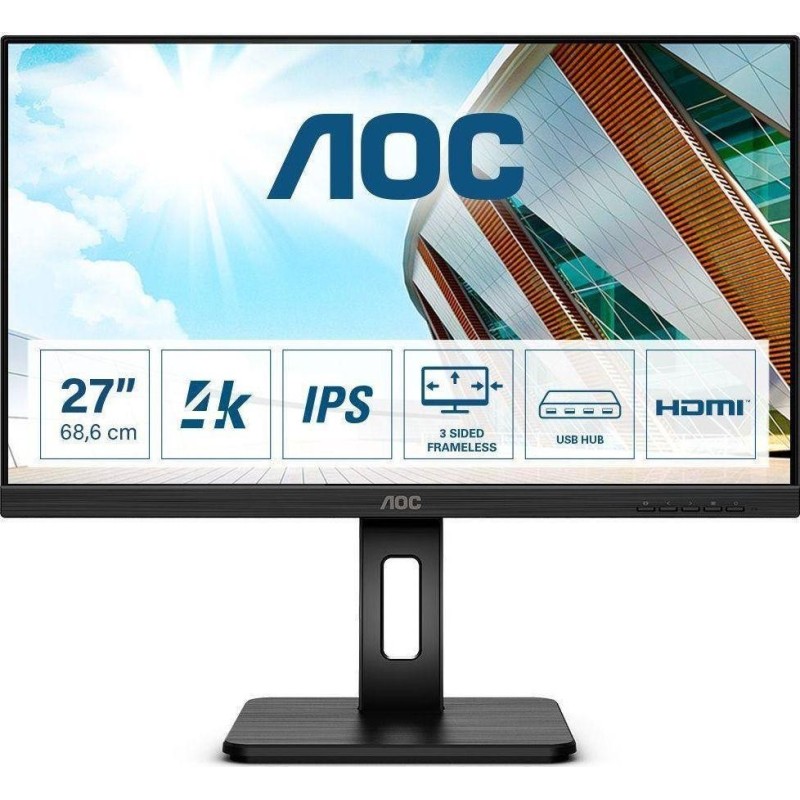 AOC U27P2CA Computerbildschirm 68,6 cm (27" ) 3840 x 2160 Pixel 4K Ultra HD LED Schwarz (U27P2CA)