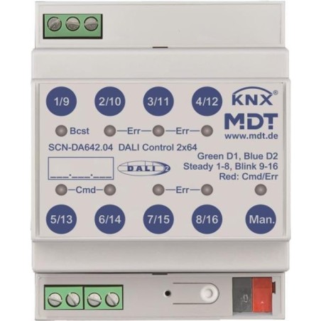 MDT SCN-DA642.04 DALI Control 2x64 Gateway, 4TE, REG (SCN-DA642.04)