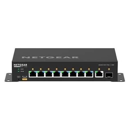 NETGEAR AV Line M4250-9G1F-PoE+ - Switch - L3 - managed - 8 x 10/100/1000 (8 PoE+) + 1 x 10/100/1000 + 1 x Gigabit SFP - Seite-