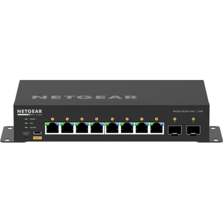 NETGEAR AV Line M4250-8G2XF-PoE+ - Switch - L3 - managed - 8 x 10/100/1000 (8 PoE+) + 2 x 10 Gigabit SFP+ - Seite-zu-Seite-Luft